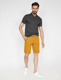 9904 Mustard Pocket Detailed Short
