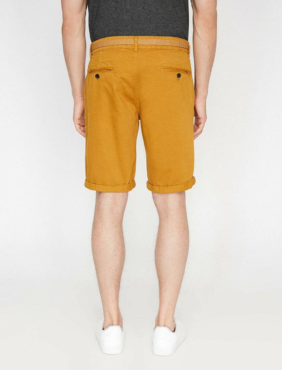 9904 Mustard Pocket Detailed Short