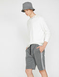 9906 Anthracite Tie Waist Short