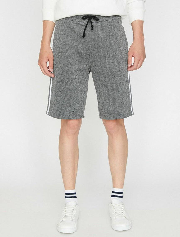 9906 Anthracite Tie Waist Short
