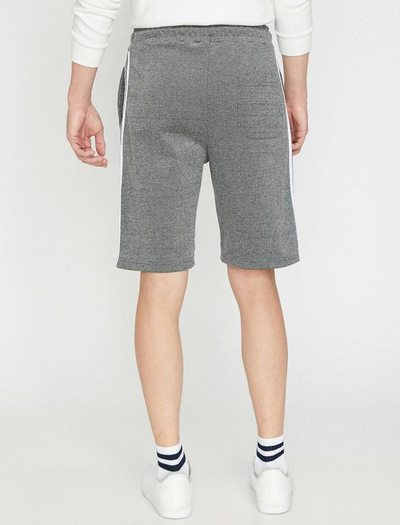 9906 Anthracite Tie Waist Short