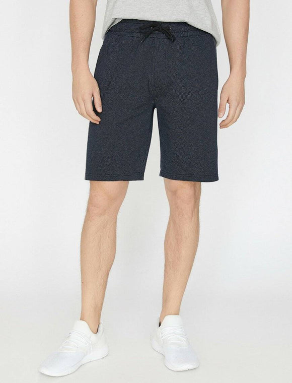 9910 Navy Patterned Short