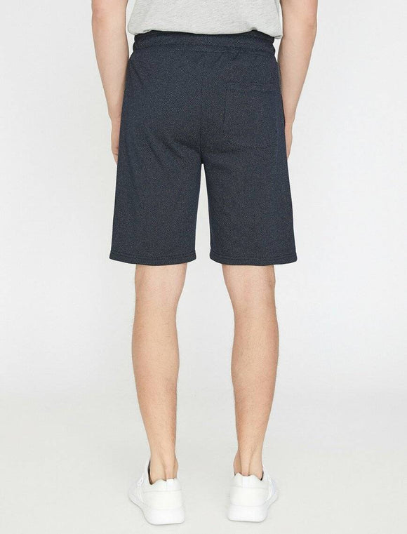 9910 Navy Patterned Short