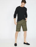 9911 Khaki Pocket Detailed Short