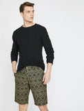 9911 Khaki Pocket Detailed Short