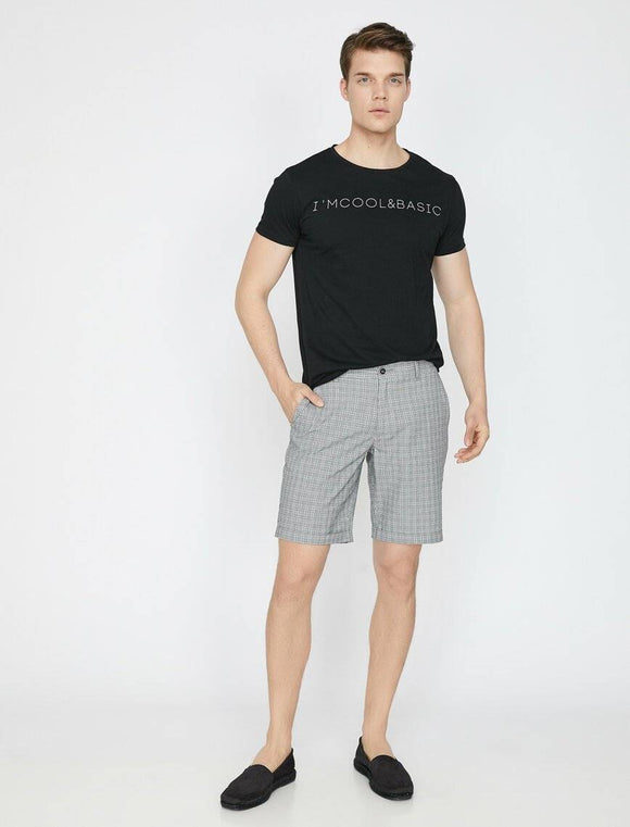 9912 Grey Pocket Detailed Short
