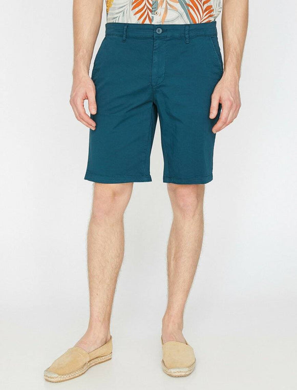 9913 Blue Pocket Detailed Short
