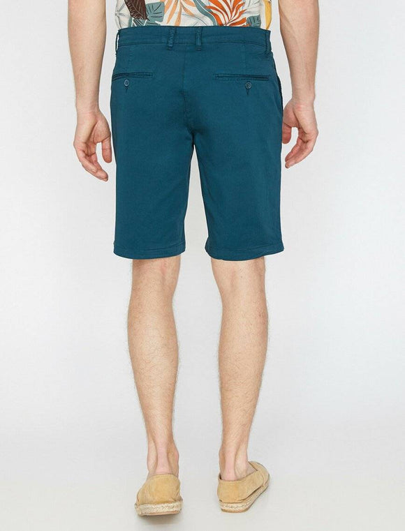 9913 Blue Pocket Detailed Short