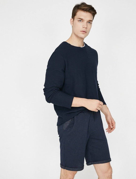9921 Navy Pocket Detailed Short