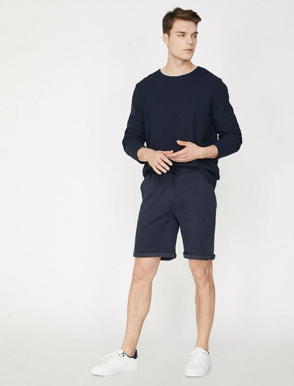 9921 Navy Pocket Detailed Short