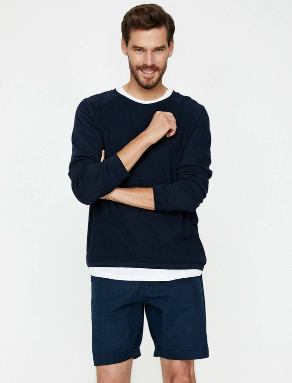 9929 Navy Pocket Detailed Short