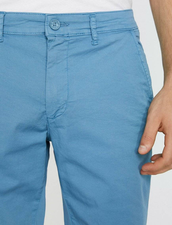 9940 Blue Pocket Detailed Short