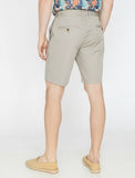9948 Beige Pocket Detailed Short