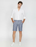 9950 Blue Pocket Detailed Short