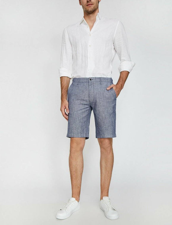 9950 Blue Pocket Detailed Short