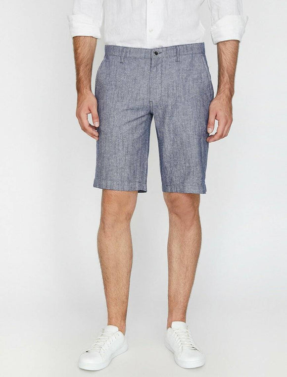 9950 Blue Pocket Detailed Short