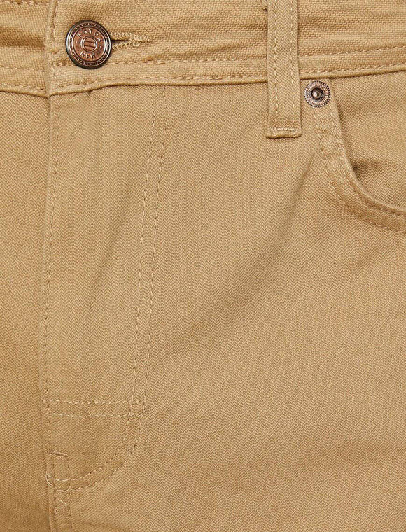 9953 Beige Pocket Detailed Short