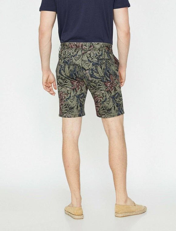 9957 Khaki Pocket Detailed Short