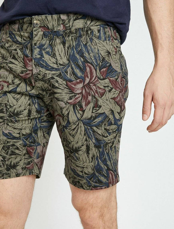 9957 Khaki Pocket Detailed Short