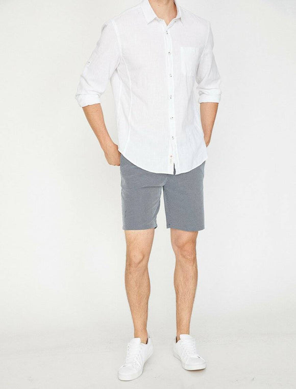 9960 Blue Pocket Detailed Short