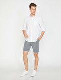 9960 Blue Pocket Detailed Short