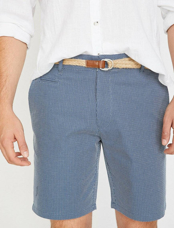 9960 Blue Pocket Detailed Short