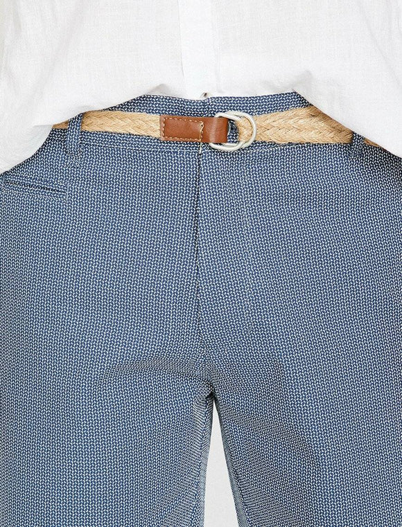 9960 Blue Pocket Detailed Short