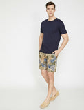 9962 Beige Pocket Detailed Short