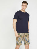 9962 Beige Pocket Detailed Short