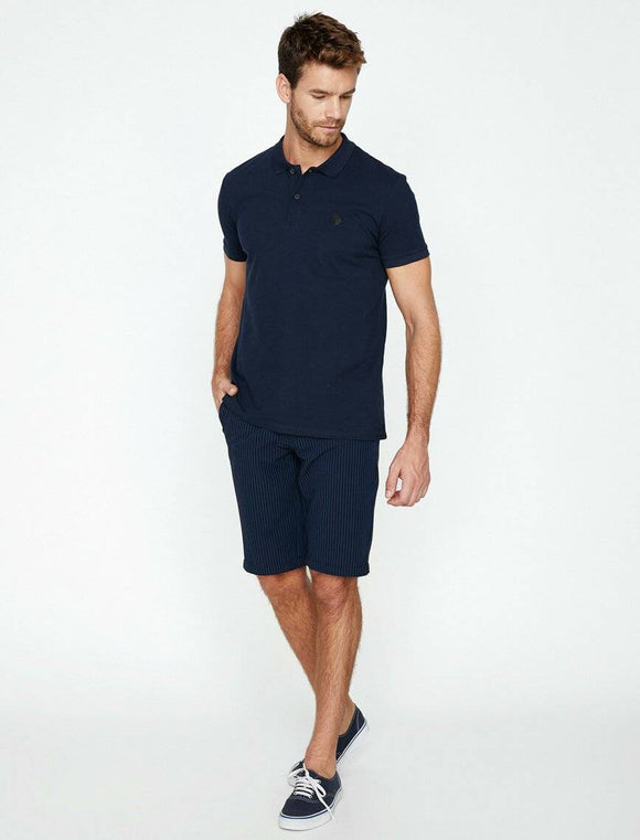 9973 Navy Pocket Detailed Short