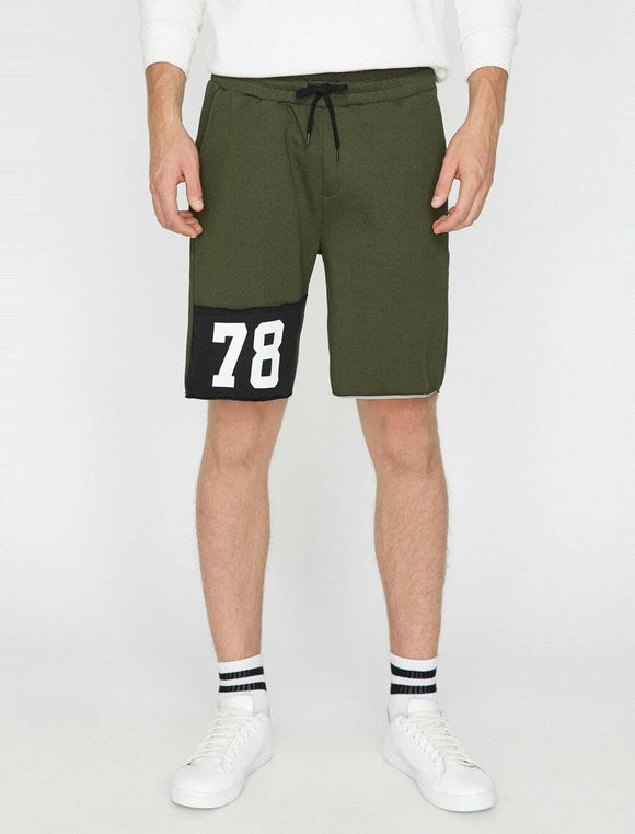 9976 Khaki Printed Short