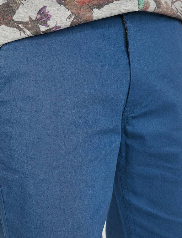 9980 Blue Pocket Detailed Short