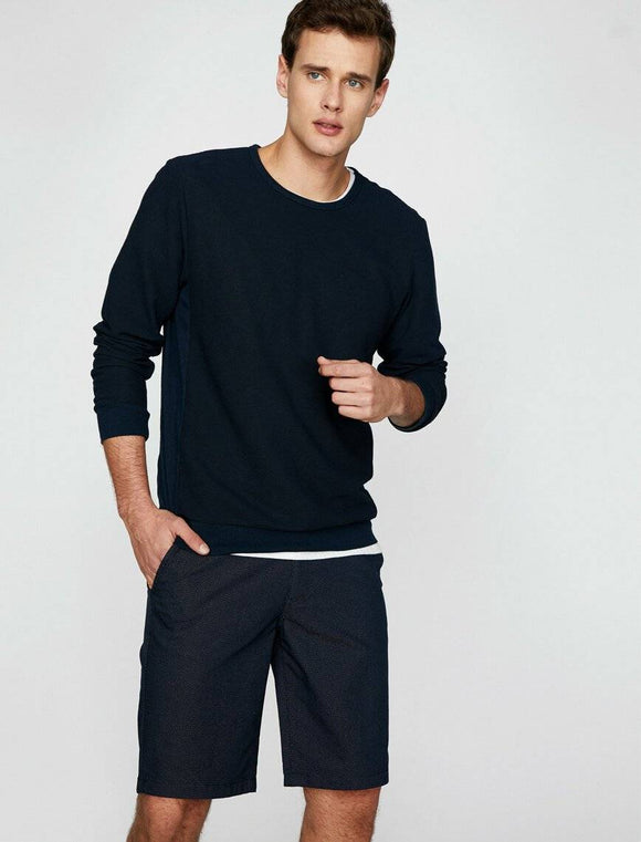9984 Navy Pocket Detailed Short