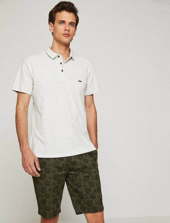 9986 Khaki Pocket Detailed Short