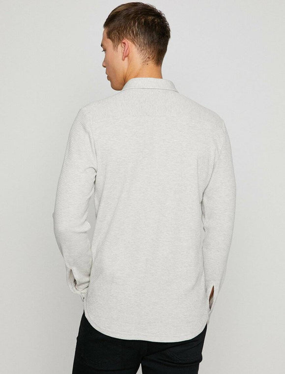 10184 Grey Polo Neck T-Shirt