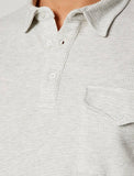 10184 Grey Polo Neck T-Shirt