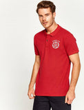 10243 Red Polo Neck T-Shirt