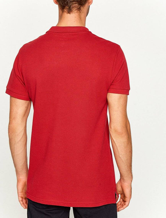 10243 Red Polo Neck T-Shirt