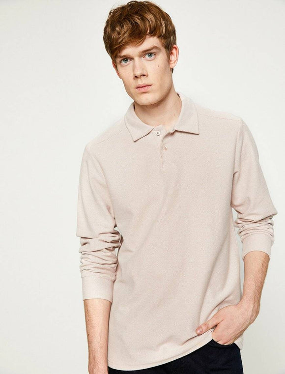10339 Pink Polo Neck T-Shirt