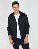 10809 Navy Hooded Jacket