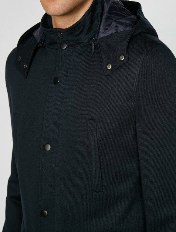 10809 Navy Hooded Jacket