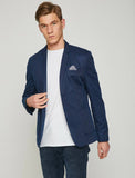 10810 Blue Pocket Detailed Blazer
