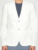 10811 White Linen Blazer