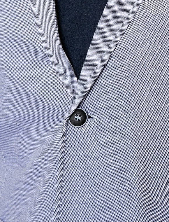 10819 Blue Plain Blazer