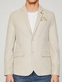 10820 Beige Plain Blazer