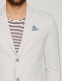 10830 Beige Button Detailed Blazer