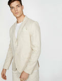 10834 Beige Linen Blazer