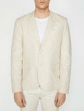 10834 Beige Linen Blazer