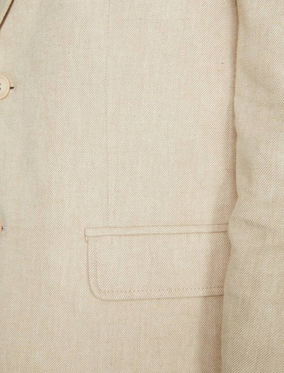 10834 Beige Linen Blazer