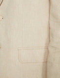 10834 Beige Linen Blazer